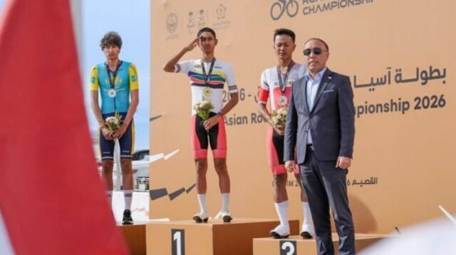 UIBU Student Wins Gold at Asian Road Cycling Championship 2026 in Saudi Arabia