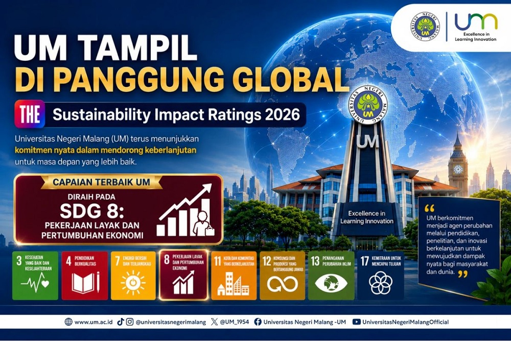 Universitas Negeri Malang Ranks 601-800 in THE Sustainability Impact Ratings 2026