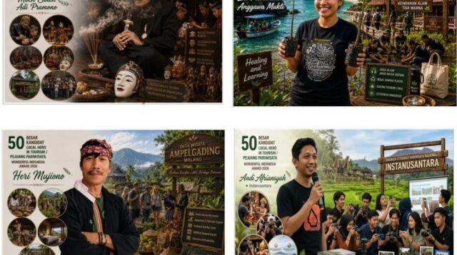 Four Malang Tourism Activists Enter Top 50 Local Hero in Tourism 2026