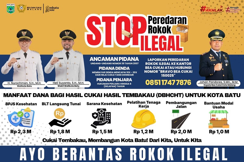 Batu Government Uses Tobacco Revenue to Boost Community Welfare and Fight Illegal Cigarettes