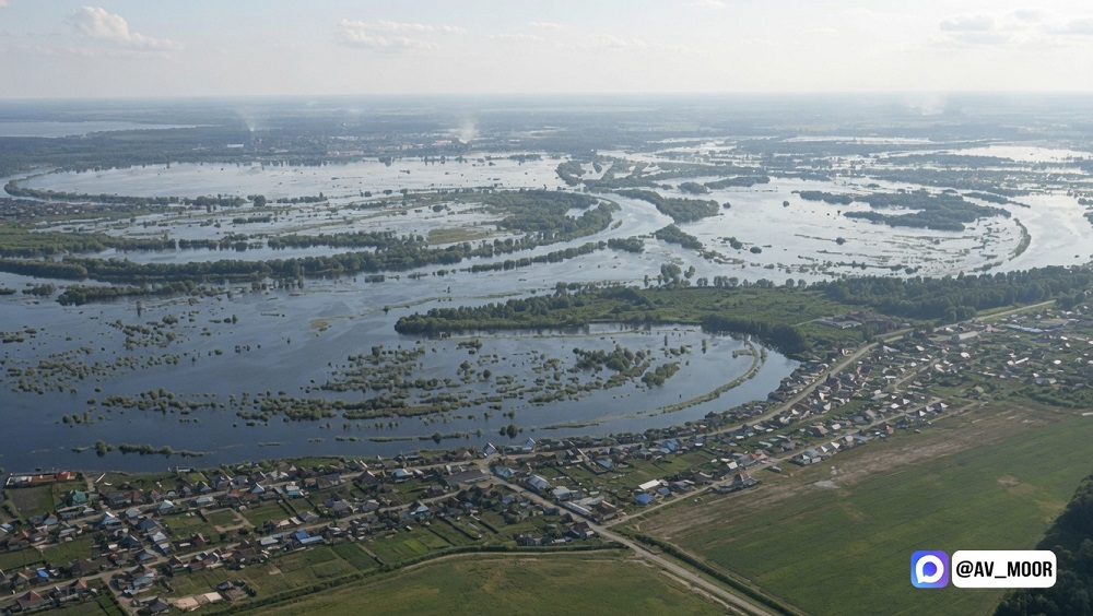Russia's Tura River Hits Dangerous Levels Amid Rare Summer Flood