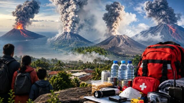 Four Indonesian Volcanoes Erupt Public Urged to Raise Alert Levels