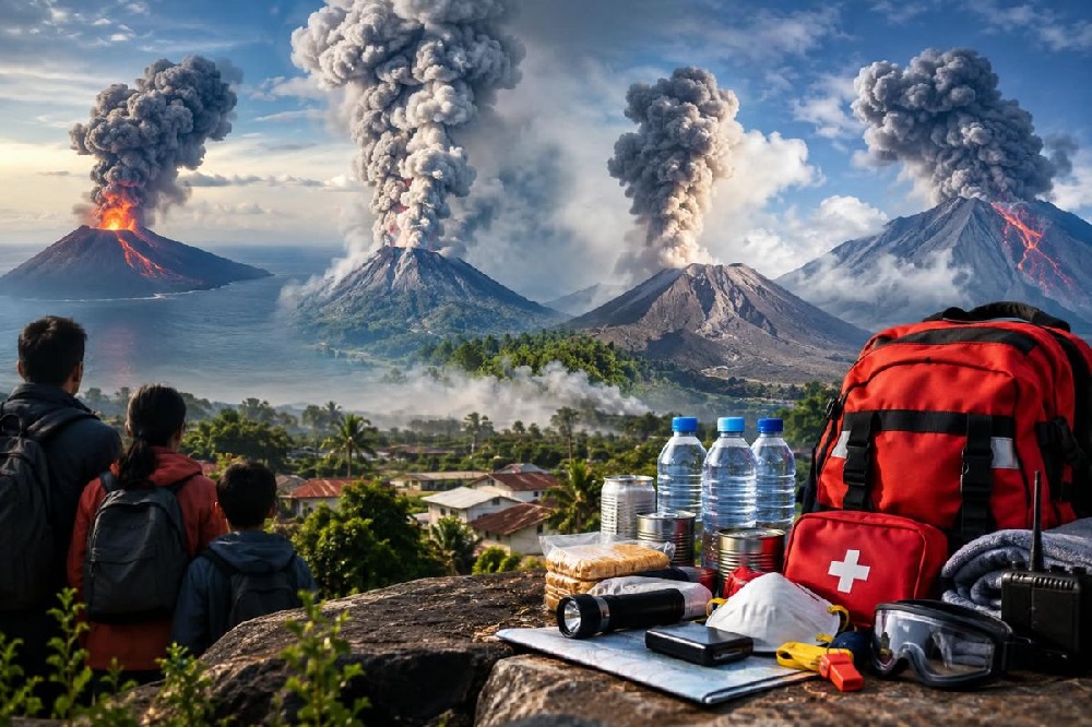 Four Indonesian Volcanoes Erupt Public Urged to Raise Alert Levels