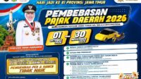 The East Java Provincial Government grants local tax relief for 2026 East Java Offers Second Phase of Regional Tax Relief Until November 2026